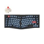 Keychron V10 Max Custom Knob Mechanical Keyboard, Alice 75% Layout Bluetooth 5.1/2.4 GHz/Wired QMK/VIA Programmable, RGB Hot Swappable Gateron Jupiter Red Switch for Mac Win Linux