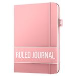 Lined Journal Notebook for writing | Ruled 150 pages, 120gsm Thick Paper with Sticky Notes,pen loop, elastic band, leather hard cover | Scribbles That Matter A5 journals for writing, 5.75x8.2 inches