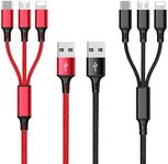 Multi Charging Cable, 4ft 2Pack Mul