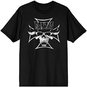 Danzig Men's Cross T-Shirt Black | Officially Licensed Merchandise, Black, X-Large