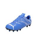 PUMA Unisex Kids Attacanto Fg/Ag Jr Soccer Shoe, Bluemazing Puma White, 4 UK