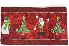 Tache Here Comes Santa Claus Antique Vintage Christmas Eve Traditional Holiday Season Red Decorative Woven Tapestry Table Runners (13 x 120)