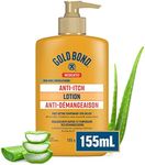 Gold Bond Anti-Itch Lotion - 155ml Bottle - Relieves Itching Associated With Minor Burns, Cuts, Rashes, and Scrapes - Aloe, Vitamin E, and B5 - for Tough, Dry, and Itchy Skin - Use on Hands and Body