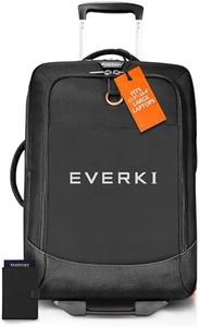 Everki Wheeled Carry-On Laptop Bag & RFID Hindering Passport Holder – Lightweight Trolley Travel Bag for Gamers & Business, 17.3-18.4” Laptop Compartment, 35L Capacity, Black Wallet for Men & Women, P