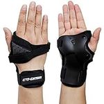 CTHOPER Kids, Men and Women Impact Wrist Guard Protective Gear Wrist Brace Wrist Support for Skating Skateboard Skiing Snowboard (Black, L)