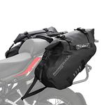 Rhinowalk Motorcycle Saddle Bags Waterproof Motorbike Panniers Motor Side Bag 28L (14L*2) Powersports Saddle Bag for Most Motorcycles Black, 1 Pair