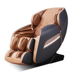 Aspria Full Body Massage Chair, Zero-Gravity Shiatsu Massager Seat, 3D Surround Sound Speakers, Heat Function, Bionic Massage Techniques, Deep Relax Massage Chair for Home Hotel Lounge Salon Office