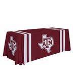 Victory Corps Texas A&M Aggies College Sports Printed Table Throw - NCAA Licensed - Polyester 6' Draped School Tablecloth (Maroon, White)