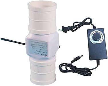 2” 50mm Small Duct Vent Blower with Speed Controller & 50 mm PVC Duct Interface 6W 62CFM Inline Air Circulation Duct Fan 12V Ventilation Exhaust Booster for Bathroom Tent Basement