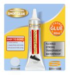 Loeosn Shoe Glue Repair Adhesive, Waterproof Shoe Repair Glue Kit with Shoe Fix Glue for Sneakers Boots Leather Handbags Fix Soles Heels Repair