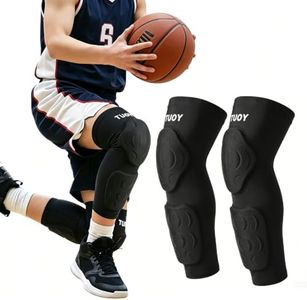 TUOY Youth Kid Knee Pad with Shin Guard Pads, Protective Shin/Knee Compression Sleeve Support for Soccer, Football, Basketball, Volleyball(A Pair)