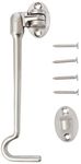 Carlisle Brass CAB1150SSS 150MM Cabin Hook Silent Pattern G316, Satin Stainless Steel, 150 mm c/c