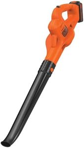 BLACK+DECKER 20V MAX Cordless Leaf Blower, Lawn Sweeper, 130 mph Air Speed, Lightweight Design, Battery and Charger Included (LSW221)