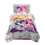 Franco Kids Bedding Super Soft Microfiber Comforter and Sheet Set, 4 Piece Twin Size, My Little Pony