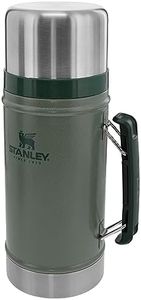 Stanley Classic Legendary Food Jar 0.94L - Hot For 20 Hours - BPA-Free Stainless Steel Food Flask - Leakproof Lid Doubles as Cup - Thermal Lunch Box For Hot Food - Dishwasher Safe - Hammertone Green