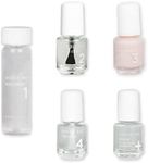 Dazzle Dry Mini Kit 4 Step System - Rose Quartz, a light peach blossom with pink blush. Semisheer cream. (5 Piece Kit / 5 Manicures)