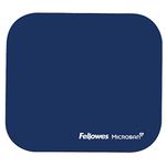 Fellowes Mouse Mat with Non-Slip Rubber Base - Mouse Pad with Antibacterial Protection - Suitable for Both Optical and Laser Mice - 199 x 232 x 2mm - Blue