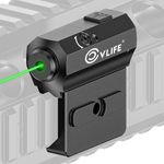 CVLIFE Rifle Green Laser Sight Compatible with M-Lok and Picatinny Rail Mount, Laser Beam Sight Low Profile Tactical Green Laser Magnetic Rechargeable