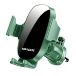 Miracase [Upgraded-2nd Generation] Universal Phone Holder for Car, Air Vent Car Phone Holder Mount Compatible with iPhone 14 Series/14 Pro Max/13 Series/12 Series/11 and All Phones (Green)