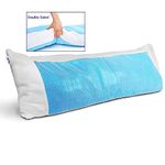 Mindful Design Cooling Memory Foam Body Pillow - Extra Firm Full Shredded Memory Foam Body Pillow w/Cooling Gel Support and Comfort for Stomach and Side Sleepers