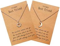 Best Friend Necklace for 2, Sun and