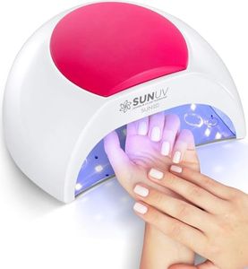 SUNUV Sèche-Ongles UV LED, Lampe pour Ongles, Minuterie 10s/30s/60s/90s, Capteur Infrarouge, Base Amovible, Parfait pour Nail Art et le Salon Manucure