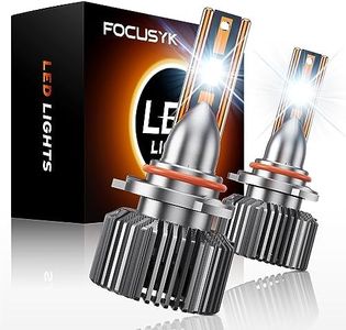 FOCUSYK 9005/HB3 Light Bulbs, Super Bright HB3 Fog Light with Fan,Powersports Accessory Lights, Pack of 2