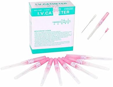Piercing Needles,50PCS 20G IV Catheter Needles 20 Gauge Disposable Stainless Steel Hollow Body Piercing Needles for Ear Nose Belly Navel Nipple Piercing(20G)