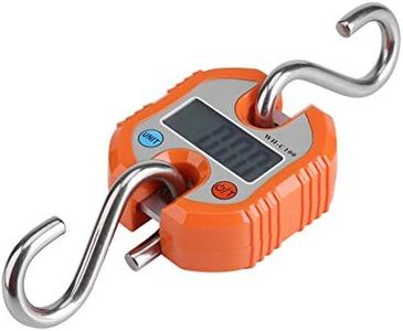 Escala de equipaje Balanza electrónica Pesca digital Escala de gancho para colgar postal Portátil Mini portátil Maleta de viaje digital Escalas Pesas con pantalla LCD para viajes al aire (naranja)
