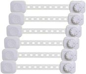 Dreambaby Twist 'N Lock Multipurpose Latch - Child Safety Locks - White - 6 Pack - Model G1435