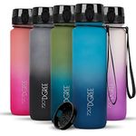 720°DGREE Sipper Water Bottle 1 litre with Fruit Infuser | BPA, BPS Free | Tritan | For Adults & Kids | For Sports, Gym, Office, Workout | Sky Blue Sapphire Blue