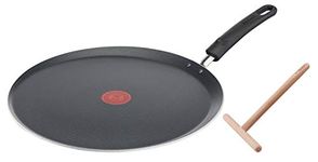 Tefal Easy Cook and Clean B5549712 Crepe Pan 34 cm + Spreader Non-Stick Pan for All Heat Sources Except Induction