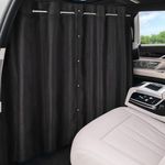 ZATOOTO Car Divider Curtain, Car Privacy Curtains with Pole Backseat Blackout Curtain for Car Camping Travel and Breaks, Lengths Adjustable for Most Cars, Sedan, Vans, SUVs (5.91ft * 4.14ft)