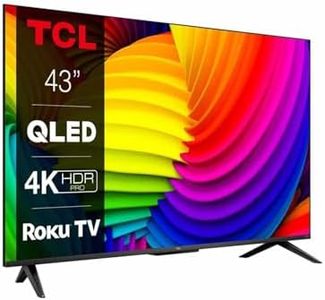 TCL 43RC630K 43-inch QLED Television, 4K Ultra HD, Roku TV (Smart TV with Dolby Vision & Audio, Onkyo Sound system, HDR 10+, compatible with Google assistant & Alexa)
