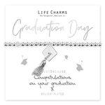 Life Charms Silver Graduation Bracelet