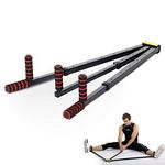 Lions Leg Stretcher - Heavy Duty 3 Bar Leg Split Stretching Machine, Gymnastic Portable Flexibility Extension Equipment for Ballet, Ballet, Yoga, Dance, Martial Arts, MMA, Home Gym, Black