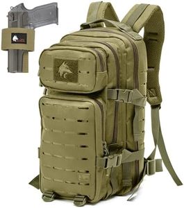 WOLF TACTICAL Molle Backpack Small Tactical Backpack Small Concealed Carry Backpack CCW Backpack Bug Out Bag 24L EDC Daypack (OD Green)