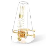 TERENCE Seiko Mechanical Metronome Transparent Metronome Suitable for Piano, Guitar, Guzheng, Violin, Drums, Flute Mechanical Metronome Universal Music Rhythm Machine Transparent