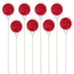 Dxsigns Reflective Driveway Marker 51 Inch Fiberglass Rod (Pack of 8)