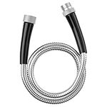 SPECILITE Garden Hose Metal 5 ft, 304 Stainless Steel Short Hose Extension, Lead in Hose - Flexible, Never Kink & Tangle, Puncture Resistant for Yard, Outdoor, Garden