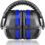 YANKUIRUI Ear Defenders Muffs Noise Reduction SNR 36dB Safety Ear Protectors Provide Hearing Protection For Shooting,Construction,Yard Work,Machinery Work Mowing (Style2(Blue))