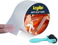 Anti Slip Tape Clear Waterproof Outdoor/Indoor with Roller, 3" x 35Ft Non Slip Traction Grip Tape for Bathtubs, Boats, Stairs, Pools, Transparent, Soft, Comfortable for Bare Feet Leyibo (3" X 35')