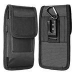 FZXSOGY Cell Phone Holster with Belt Clip for iPhone 6 Plus/6s Plus/7 Plus/8 Plus/XR/X/XS/XS Max/11/11 Pro/11 Pro Max/12/12 Pro/12 Pro Max, for Samsung Galaxy A02/A02s/A12/A32 5G/A42 5G/A52 5G - XXL