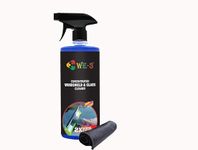 WE-3 Windshield Glass Cleaner – Multi-Purpose Concentrated Glass Cleaner, Streak-Free Shine, Anti-Fog Formula, Glass Surface Shiner, Automotive Glass Gloss (500ML)