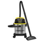 Stanley Wet/Dry Vacuum, 3 Gallon, 4 Horsepower, Stainless Steel Tank