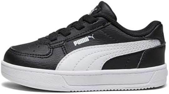 PUMA Unisex-Child Caven Alternative Closure Shoes Sneaker, Puma Black/White, 5 Toddler