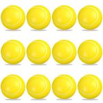 Lotvic Foam Balls, 12 Pcs Soft Sponge Balls, Mini High Bounce Foam Tennis Balls, Indoor Outdoor Sports Foam Tennis balls for Kids Boys & Girls (Tennis)