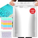 20PCS 5 Gallon Mylar Bags with 2500