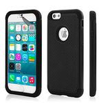 32nd ShockProof Series - Dual-Layer Shock and Kids Proof Case Cover for Apple iPhone 6 & 6S, Heavy Duty Defender Style Case - Black