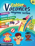 Cahier de vacances moyenne section: Livre d’activités pour enfants de 4-5 ans | MS vers GS | Se préparer à la grande section | graphisme, écriture, ... logique et coloriage | avec diplôme à la fin